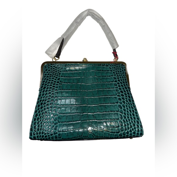 Frances Valentine Jackie Frame Bag in Green/Jade NWT - Picture 3 of 11
